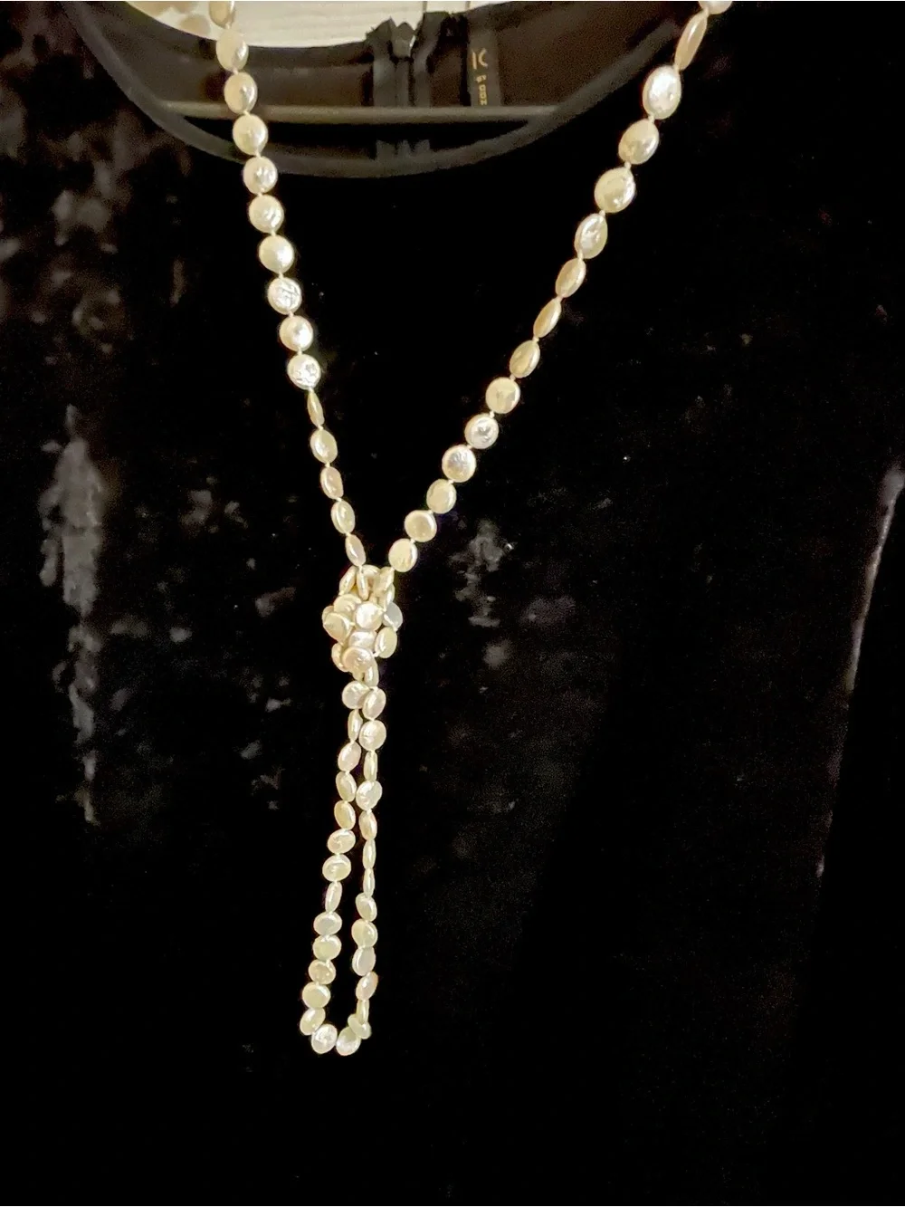 Unique VINTAGE, 97 individual Coin Pearls!. 27” Strand Necklace. No call outs! - Picture 4 of 5